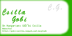 csilla gobi business card